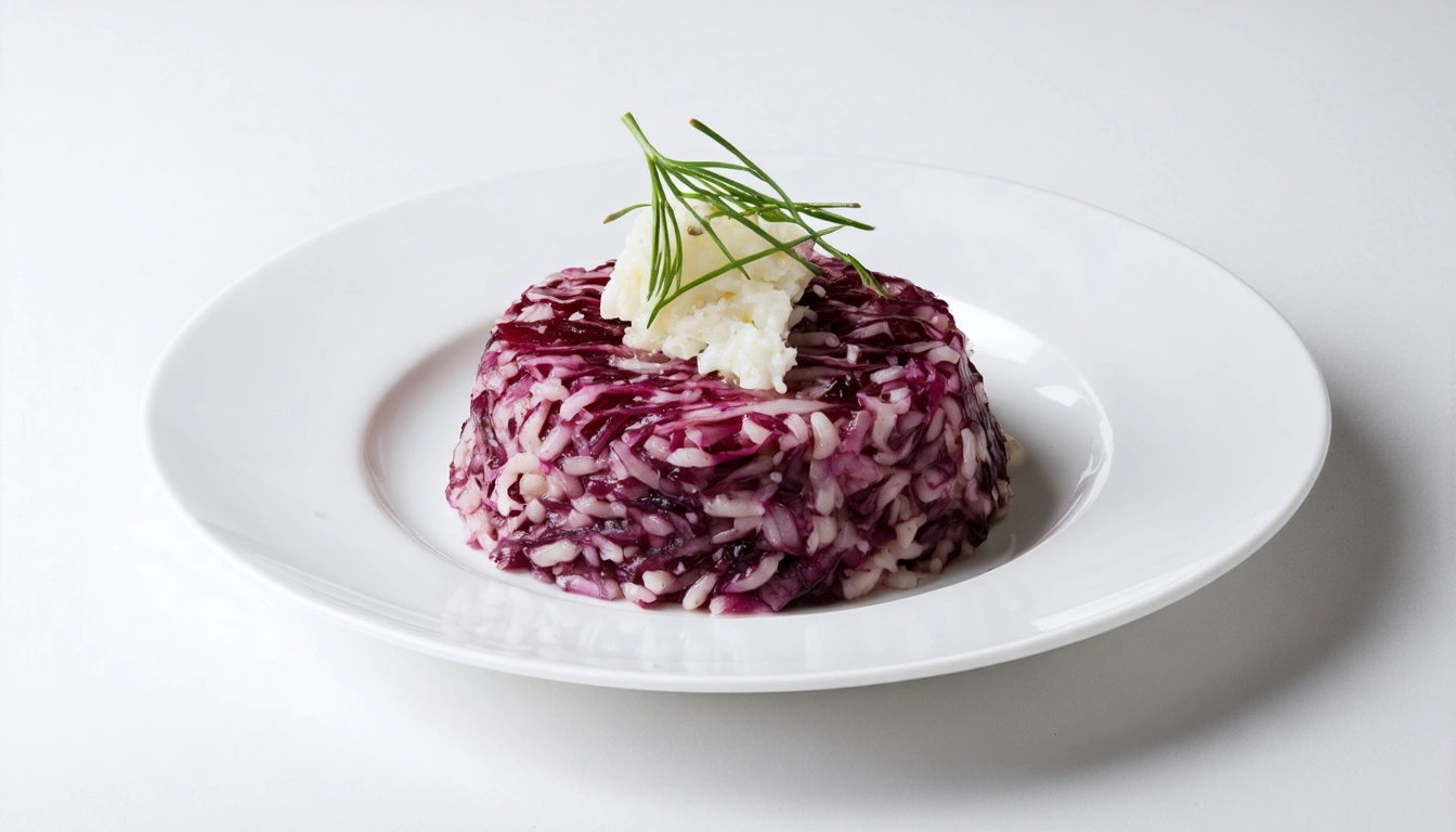 risotto radicchio e gorgonzola